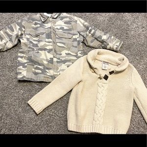 Boys coat and sweater 3t